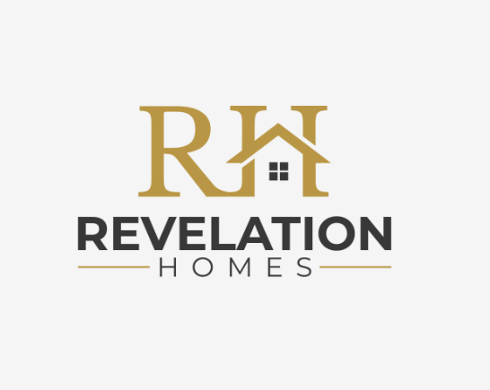 Revelation Homes logo with RH house symbol